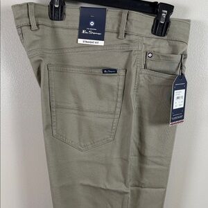 Ben Sherman Vetiver Straight-Fit Pants